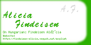 alicia findeisen business card